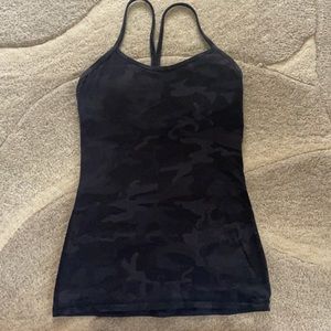 Lululemon camo ‘Y’ tank - size 2 - gently worn